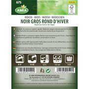 Seminte de ridichi negre Noir gros Rond D'hiver 6 grame