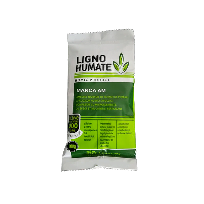 Ingrasamant foliar biostimulator, ameliorator sol Lignohumate de potasiu 100 gr