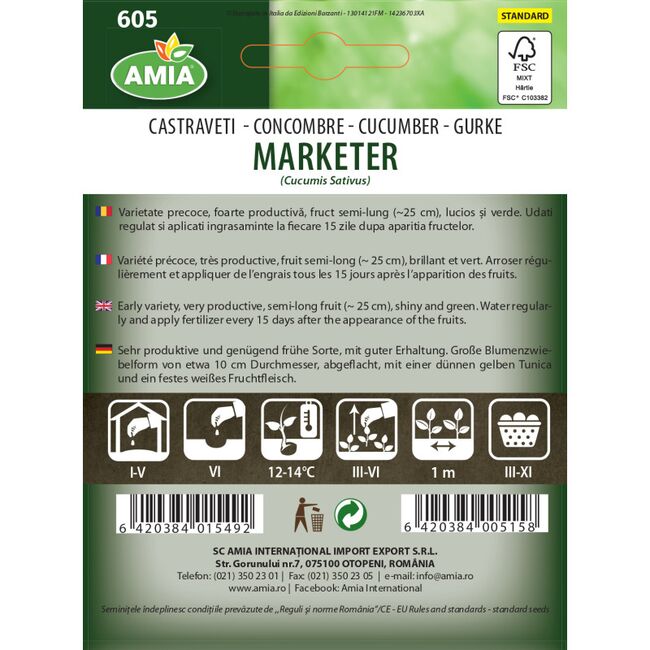 Seminte de castraveti Marketer 1,7 gr