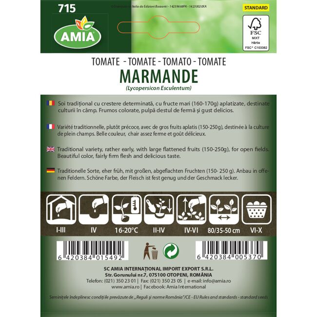 Seminte de tomate Marmande 0,5 gr