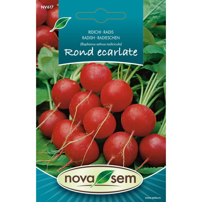 Seminte de ridichi Rond Ecarlate, 3,5 grame