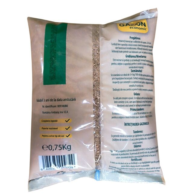 Seminte de gazon universal economic 0,75 kg