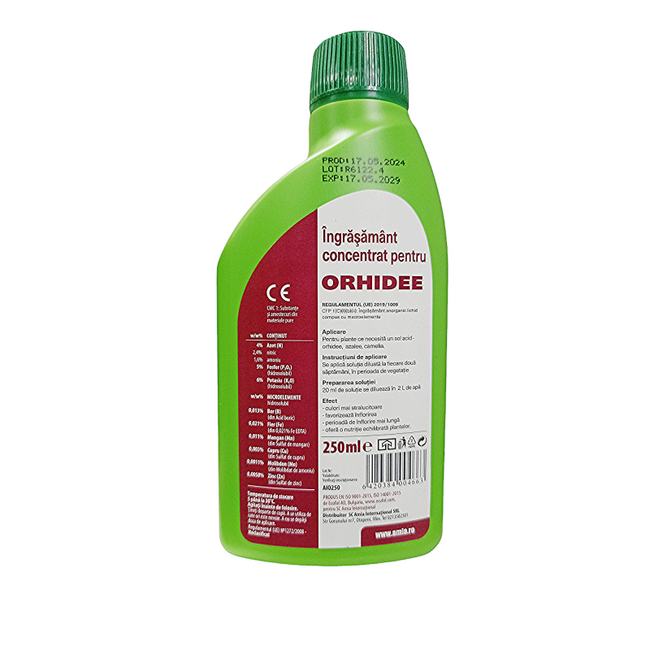 Ingrasamant orhidee Amia 4-5-6 + microelemente 250 ml