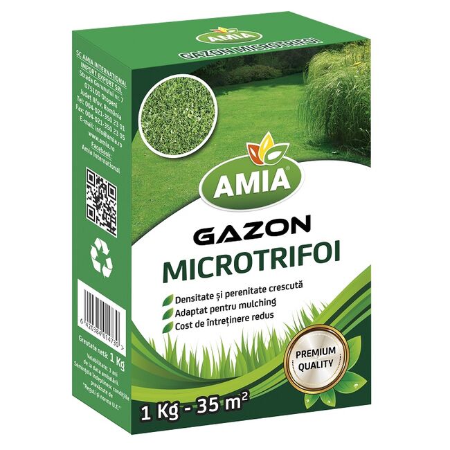 Seminte de gazon cu microtrifoi Amia 1 kg